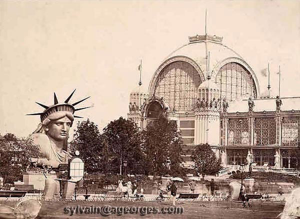 statue liberte bartholdi champ de mars exposition universelle 1878